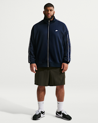 everyone ✖️ track jacket M ネイビー Nike Sportswear Club Men's Oversized Knit Track Jacket. Nike.com